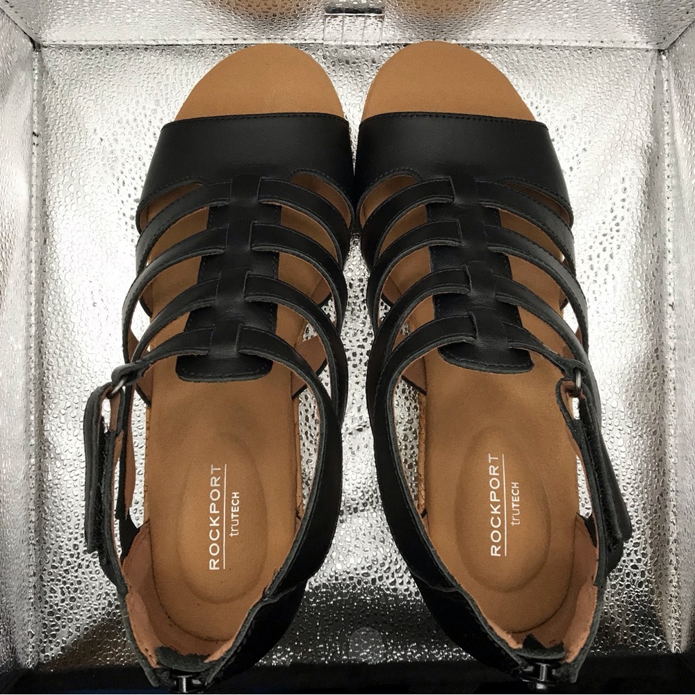 Strappy wedged Gladiator sandals size 8.5